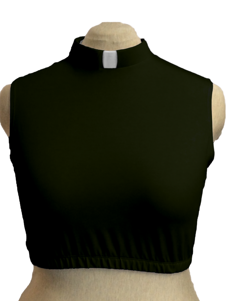 Black and White Leaf Crop Top